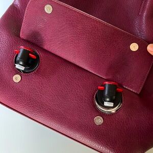 PortoVino Double Pour Vegan Leather Tote Bag with Hidden Insulated Flask